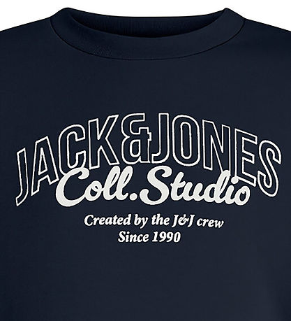 Jack & Jones Sweatshirt - JjMakoto - Sky Captain/BIG Print Jack & Jones Sweatshirt - JjMakoto - Sky Captain/BIG Print