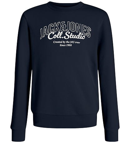 Jack & Jones Sweatshirt - JjMakoto - Sky Captain/BIG Print Jack & Jones Sweatshirt - JjMakoto - Sky Captain/BIG Print