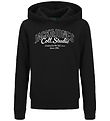 Jack & Jones Hoodie - JjMakoto - Black/BIG Print