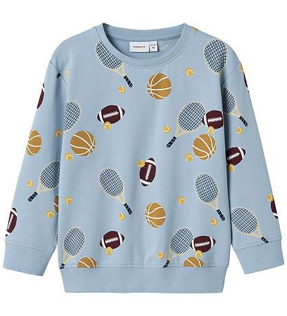 Sweat-shirt Name It - NmmKeaton - Dusty Blue av. Imprimé Sweat-shirt Name It - NmmKeaton - Dusty Blue av. Imprimé