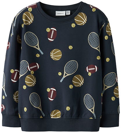 Name It Sweatshirt - NmmKeaton - Navy Blazer w. Print Name It Sweatshirt - NmmKeaton - Navy Blazer w. Print