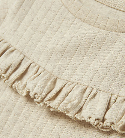 Name It Blouse - Rib - NmfLalla - Peyote Melange m. Pointelle