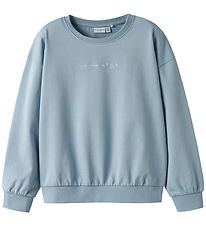 Name It Sweatshirt - NkfVanita - Dusty Blue/Make Me Name It Sweatshirt - NkfVanita - Dusty Blue/Make Me