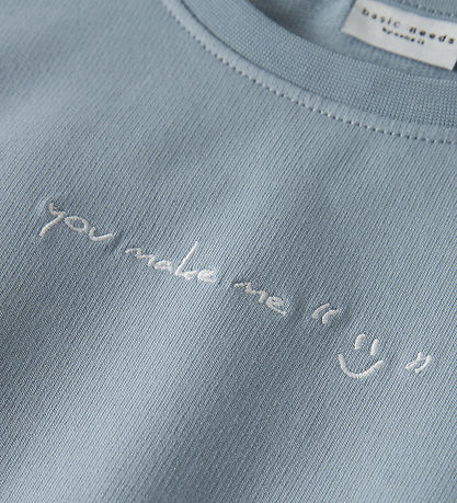 Name It Sweatshirt - NkfVanita - Dusty Blue/Make Me Name It Sweatshirt - NkfVanita - Dusty Blue/Make Me