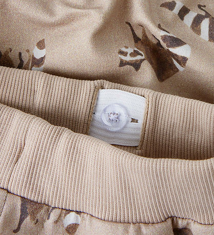 Name It Sweatpants - NmmKeonel - Simply Taupe w. Print Name It Sweatpants - NmmKeonel - Simply Taupe w. Print