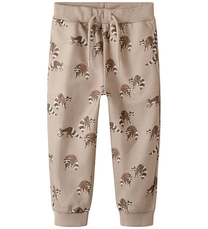 Name It Sweatpants - NmmKeonel - Simply Taupe w. Print Name It Sweatpants - NmmKeonel - Simply Taupe w. Print