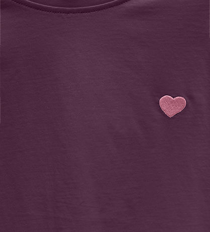 Kids Only T-shirt -KogMaiken - Mauve Wine/Heart Packing/Sea Pink Kids Only T-shirt -KogMaiken - Mauve Wine/Heart Packing/Sea Pink