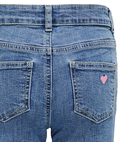 Kids Only Farkut - KogJuicy - Light Blue Denim/Vaaleanpunainen H