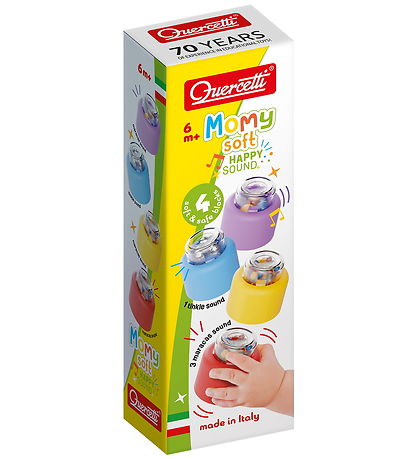 Quercetti Bauklötze m. Ton - 4 st. - Mama Soft - 04144