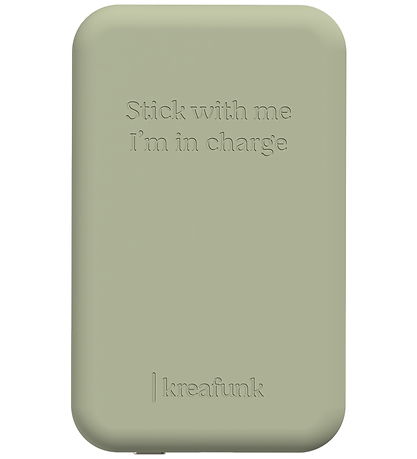 Batterie Externe Kreafunk - pourCHARGE Qi - Dusty Olive - 5 000 