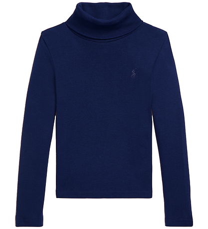 Polo Ralph Lauren Blouse w. Turtleneck - Newport Navy Polo Ralph Lauren Blouse w. Turtleneck - Newport Navy