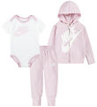 Nike Set - Cardigan/Sweatpants/Bodysuit s/s - Pink Foam Nike Set - Cardigan/Sweatpants/Bodysuit s/s - Pink Foam