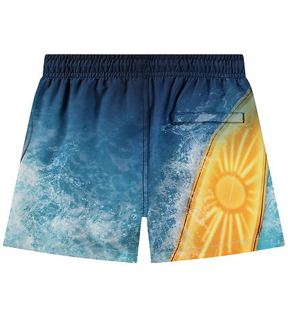 Molo Swim Shorts - UV50+ - Niko - Surf Art Blue Chill