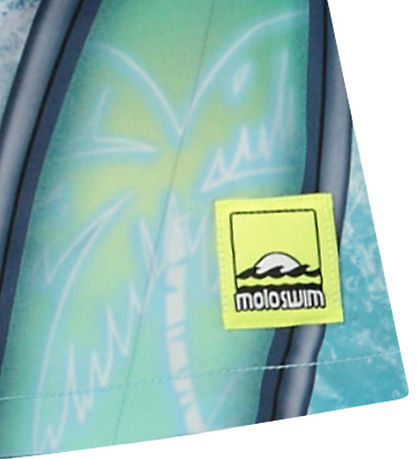 Molo Swim Shorts - UV50+ - Niko - Surf Art Blue Chill