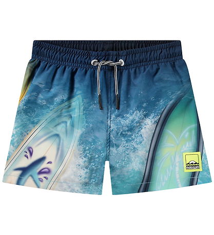 Molo Swim Shorts - UV50+ - Niko - Surf Art Blue Chill Molo Swim Shorts - UV50+ - Niko - Surf Art Blue Chill