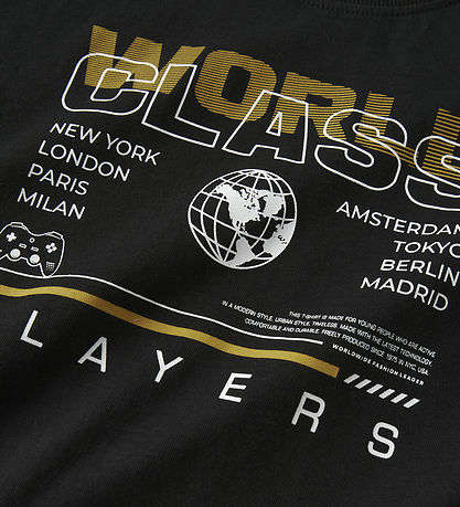 Name It T-shirt - NkmVictor - Black/World Class