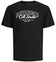 Jack & Jones T-Shirt - JjMakoto - Black/BIG Print