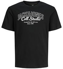 Jack & Jones T-shirt - JjMakoto - Black/BIG Print Jack & Jones T-shirt - JjMakoto - Black/BIG Print