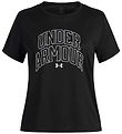 Under Armour T-shirt - Tech Varsity - Black w. Print Under Armour T-shirt - Tech Varsity - Black w. Print