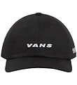 Vans Cap - Check Side Curved Bill - Black w. White Vans Cap - Check Side Curved Bill - Black w. White