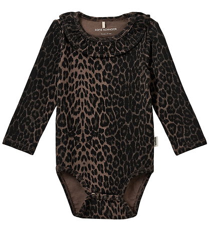 Sofie Schnoor Bodysuit l/s - DicteSB - Leopard