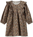 Sofie Schnoor Dress - LulsSB - Brown w. Flowers Sofie Schnoor Dress - LulsSB - Brown w. Flowers