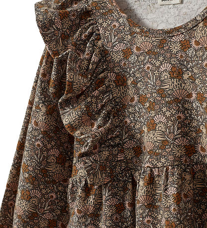 Robe Sofie Schnoor - LulsSB - Marron av. Fleurs Robe Sofie Schnoor - LulsSB - Marron av. Fleurs