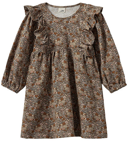 Robe Sofie Schnoor - LulsSB - Marron av. Fleurs Robe Sofie Schnoor - LulsSB - Marron av. Fleurs