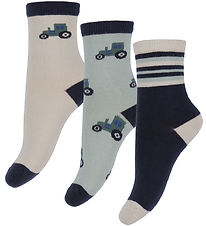 Name It Sokker - 3-pack - NmmLams - Jadeitt/Navy Blazer