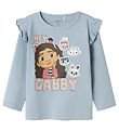 Name It Blússa - NmfJutte - Gabby's Dollhouse - Dusty Blue