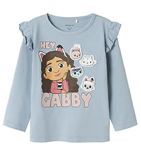 Blouse Name It - NmfJutte - Gabby's Dollhouse - Dusty Blue Blouse Name It - NmfJutte - Gabby's Dollhouse - Dusty Blue