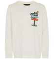 Emporio Armani Blouse - Off White w. Print Emporio Armani Blouse - Off White w. Print