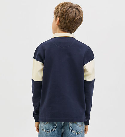 Sweat-shirt Jack & Jones - Polo - JorNorrbro - Ocean Caverne Sweat-shirt Jack & Jones - Polo - JorNorrbro - Ocean Caverne