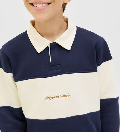 Sweat-shirt Jack & Jones - Polo - JorNorrbro - Ocean Caverne Sweat-shirt Jack & Jones - Polo - JorNorrbro - Ocean Caverne