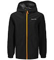 Jack & Jones Regenjas - PE - JjefLynn - Zwart/Dark Cheddar Zipp