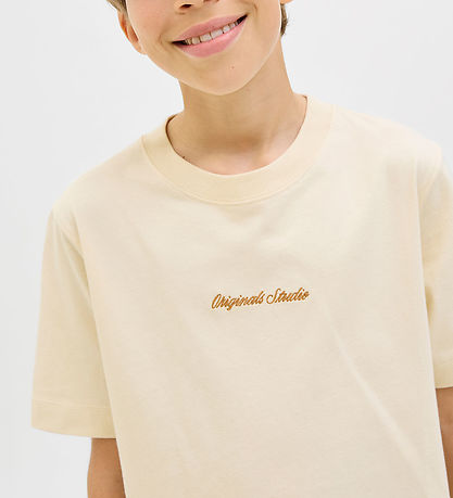 Jack & Jones T-shirt - Noos - JorNorrebro - Antique White w. Log Jack & Jones T-shirt - Noos - JorNorrebro - Antique White w. Log