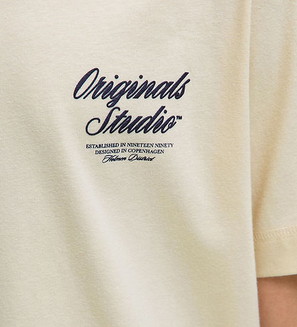T-Shirt Jack & Jones - JorNorrebro - Antique White av. Imprimé