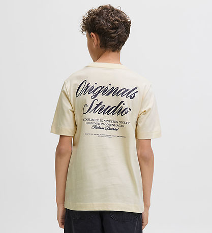 T-Shirt Jack & Jones - JorNorrebro - Antique White av. Imprimé