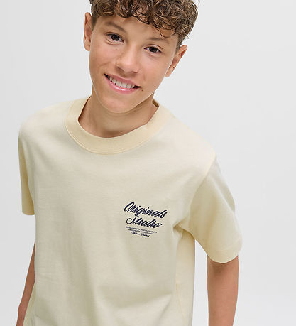 T-Shirt Jack & Jones - JorNorrebro - Antique White av. Imprimé