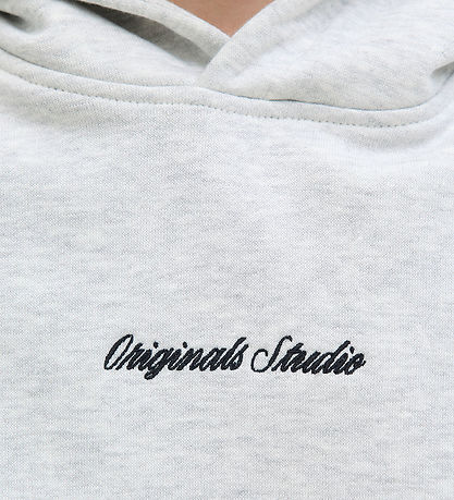 Sweat à Capuche Jack & Jones - Noos - JorNorrebro - White Mélang Sweat à Capuche Jack & Jones - Noos - JorNorrebro - White Mélang