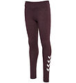 Hummel Leggings - HmlJR - Fudge Melange Hummel Leggings - HmlJR - Fudge Melange