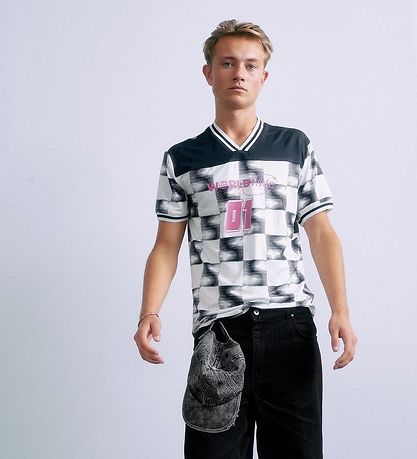 Grunt T-shirt - GrRome - Marinblå/Vit m. Rosa Grunt T-shirt - GrRome - Marinblå/Vit m. Rosa