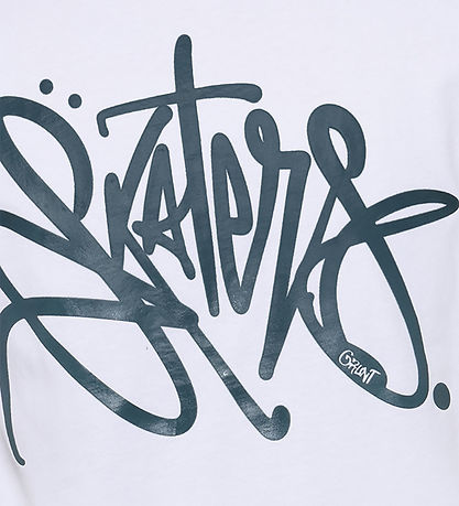 Grunt T-shirt - GrSakra - White w. Green