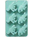 Rice Cake mold - Silicone - Mint w. Dinosaurs Rice Cake mold - Silicone - Mint w. Dinosaurs