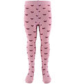 Fuzzies Tights - Pink/Bordeaux w. Loops Fuzzies Tights - Pink/Bordeaux w. Loops