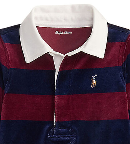Polo Ralph Lauren Strampler - Velours - Classic+ Wine/Navy