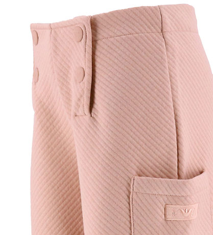 Emporio Armani Byxor - Rib - Mahogany Rose Emporio Armani Byxor - Rib - Mahogany Rose