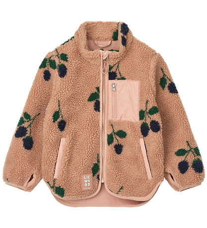 Liewood Fleece Jacket - Nolan - Berry/Pale Tuscany Liewood Fleece Jacket - Nolan - Berry/Pale Tuscany