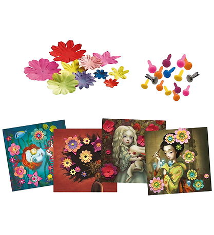 Djeco Kreatives Spielset - Bilder I 3D - Rock'n Roses Djeco Kreatives Spielset - Bilder I 3D - Rock'n Roses