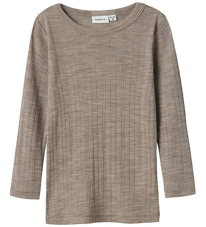 Name It Blouse - Wool - Rib - Noos - NmmWang - Satellite